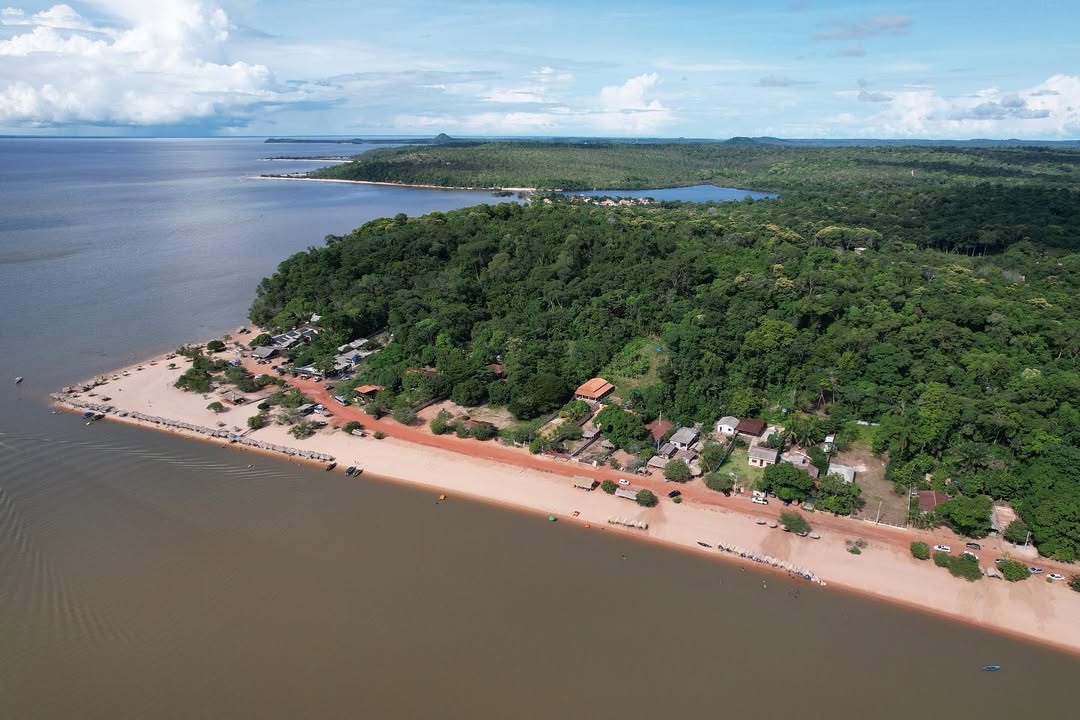 Linda Praia do Pindobal vista de cima